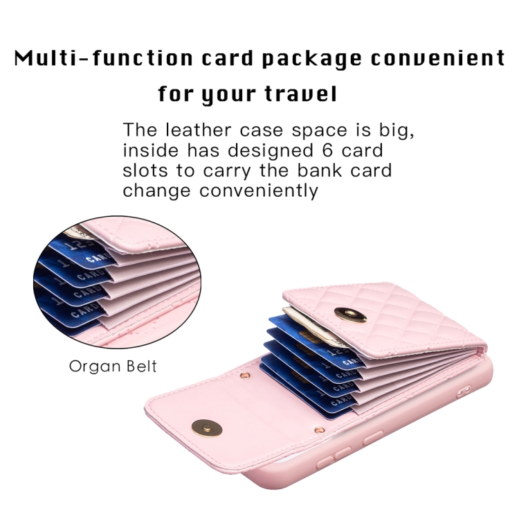 For Samsung Galaxy S23 5G Vertical Wallet Rhombic Leather Phone Case(Pink) For Samsung Galaxy S23 5G Vertical Wallet Rhombic Leather Phone Case(Pink)