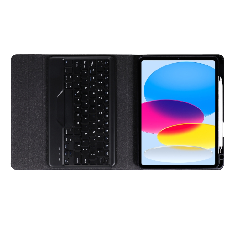 For iPad 10th Gen 10.9 2022 B10 Triangle Holder Tablet Bluetooth Keyboard Leather Case(Black) For iPad 10th Gen 10.9 2022 B10 Triangle Holder Tablet Bluetooth Keyboard Leather Case(Black)
