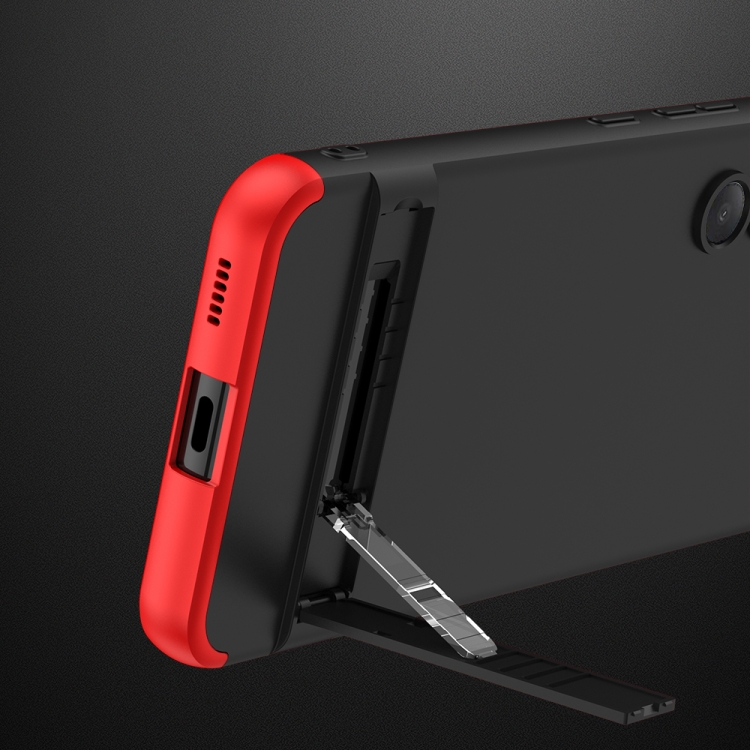 For Samsung Galaxy S23 FE 5G GKK Three Stage Splicing Full Coverage PC Phone Case(Black Red) For Samsung Galaxy S23 FE 5G GKK Three Stage Splicing Full Coverage PC Phone Case(Black Red)