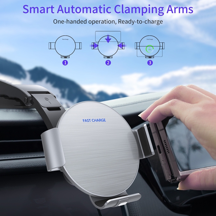 For Samsung Galaxy Z Fold4 / 3 S9 Dual Coil Car Phone Holder Wireless Charger For Samsung Galaxy Z Fold4 / 3 S9 Dual Coil Car Phone Holder Wireless Charger