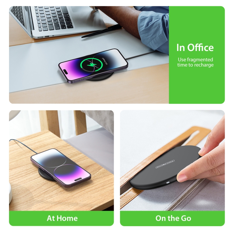DUZZONA W11 15W Desktop Qi Wireless Charger(Black) DUZZONA W11 15W Desktop Qi Wireless Charger(Black)