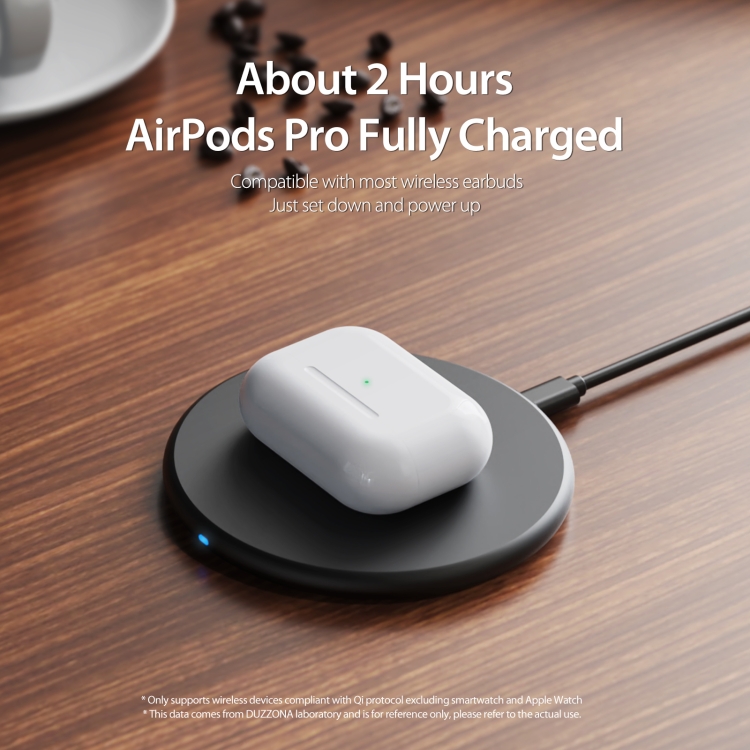 DUZZONA W11 15W Desktop Qi Wireless Charger(Black) DUZZONA W11 15W Desktop Qi Wireless Charger(Black)
