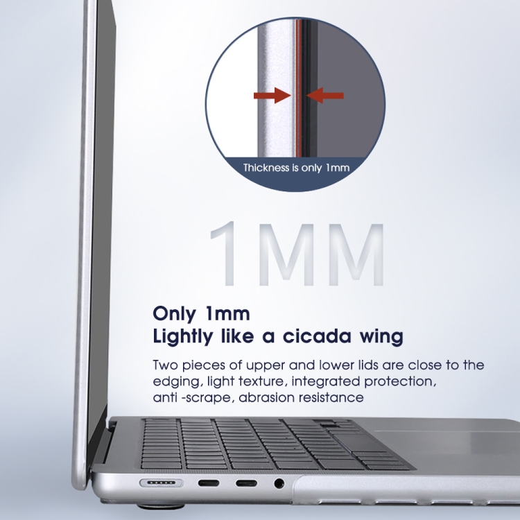 For MacBook Pro 16.2 inch A2485 2021 WIWU Ikavlar Crystal Shield Carbon Fiber Texture Laptop Case(Transparent White) For MacBook Pro 16.2 inch A2485 2021 WIWU Ikavlar Crystal Shield Carbon Fiber Texture Laptop Case(Transparent White)