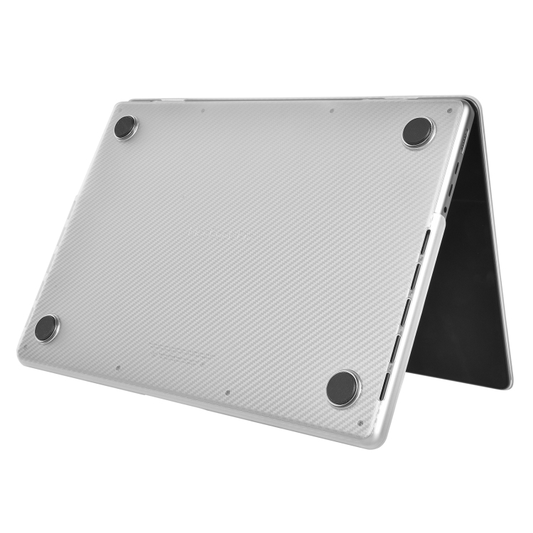 For MacBook Air 13.3 inch 2020 WIWU Ikavlar Crystal Shield Carbon Fiber Texture Laptop Case(Transparent White) For MacBook Air 13.3 inch 2020 WIWU Ikavlar Crystal Shield Carbon Fiber Texture Laptop Case(Transparent White)