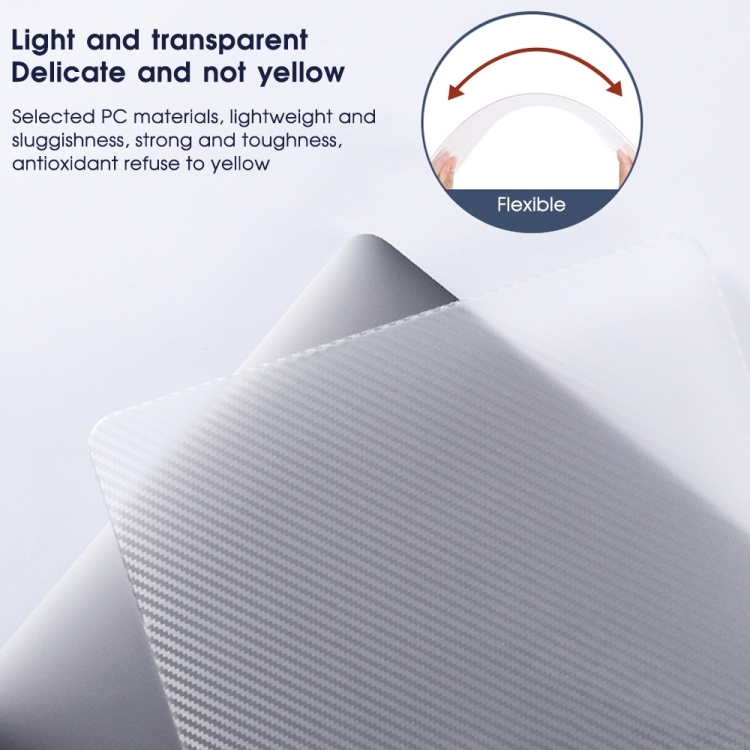 For MacBook Air 13.3 inch 2020 WIWU Ikavlar Crystal Shield Carbon Fiber Texture Laptop Case(Transparent White) For MacBook Air 13.3 inch 2020 WIWU Ikavlar Crystal Shield Carbon Fiber Texture Laptop Case(Transparent White)