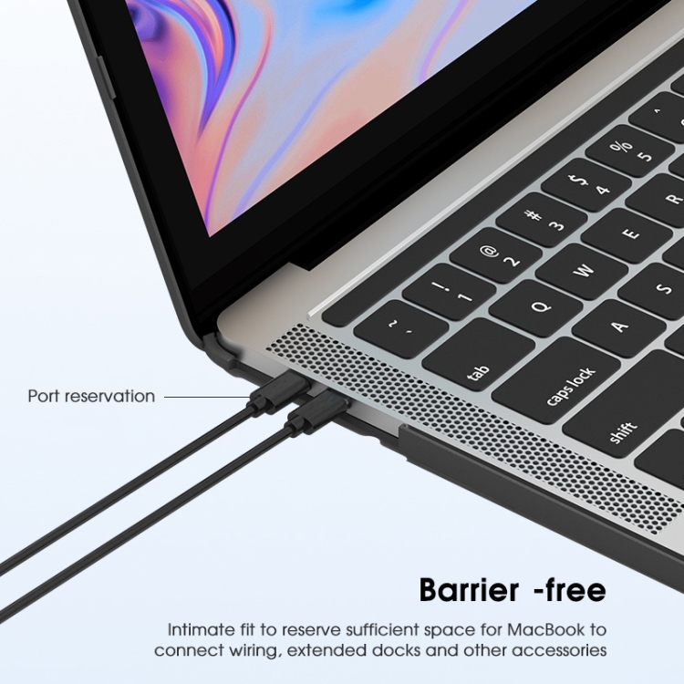 For MacBook Air 13.6 inch A2681 2022 WIWU Haya Shield TPU Frame + PC Laptop Case(Black) For MacBook Air 13.6 inch A2681 2022 WIWU Haya Shield TPU Frame + PC Laptop Case(Black)
