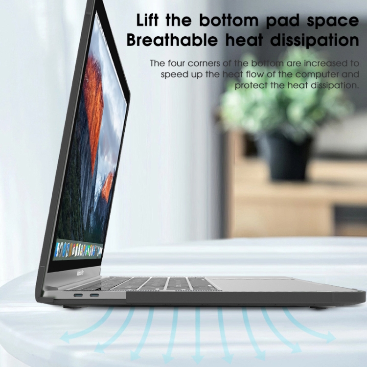 For MacBook Pro 13.3 inch 2022 / 2020 WIWU Haya Shield TPU Frame + PC Laptop Case(Black)