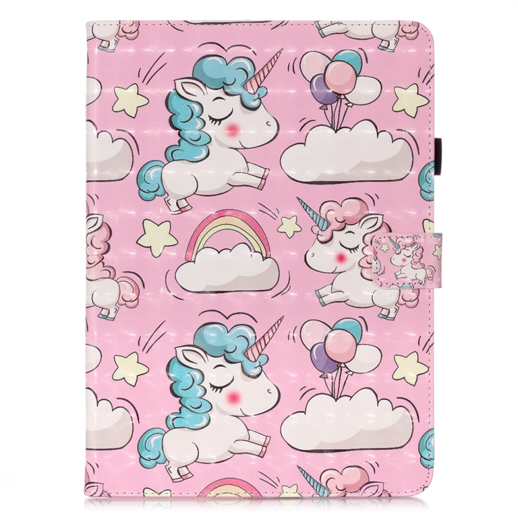 For iPad Pro 11 (2020) 3D Colored Drawing Horizontal Flip Leather Tablet Case, with Sleep / Wake-up Function & Holder & Card Slo & Wallet(Pink Pony) For iPad Pro 11 (2020) 3D Colored Drawing Horizontal Flip Leather Tablet Case, with Sleep / Wake-up Function & Holder & Card Slo & Wallet(Pink Pony)