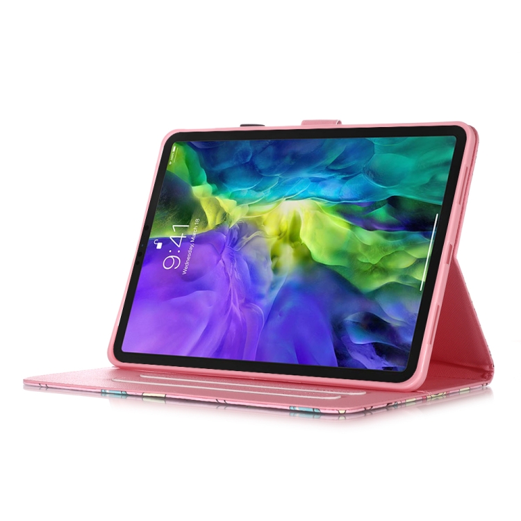 For iPad Pro 11 (2020) 3D Colored Drawing Horizontal Flip Leather Tablet Case, with Sleep / Wake-up Function & Holder & Card Slo & Wallet(Pink Pony) For iPad Pro 11 (2020) 3D Colored Drawing Horizontal Flip Leather Tablet Case, with Sleep / Wake-up Function & Holder & Card Slo & Wallet(Pink Pony)