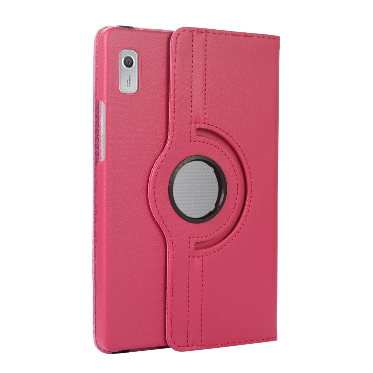 Housse Lenovo Tab M11 2024 - Étui Rotatif 360° PU Cuir Rouge + Verre Trempé