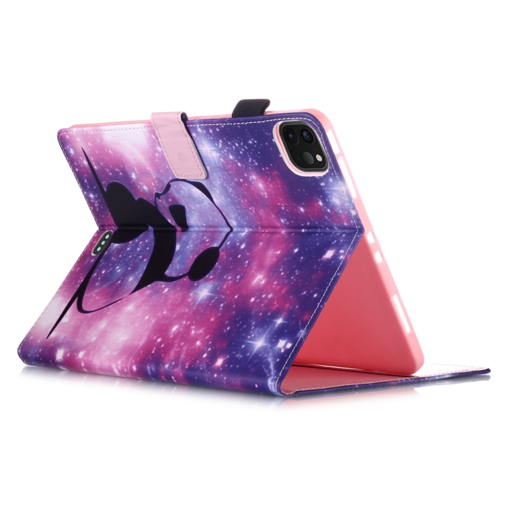 For iPad Pro 11 (2020) Plain Weave Texture Colored Drawing Horizontal Flip Leather Tablet Case, with Sleep / Wake-up Function & Holder & Card Slo & Wallet(Baby Panda) For iPad Pro 11 (2020) Plain Weave Texture Colored Drawing Horizontal Flip Leather Tablet Case, with Sleep / Wake-up Function & Holder & Card Slo & Wallet(Baby Panda)