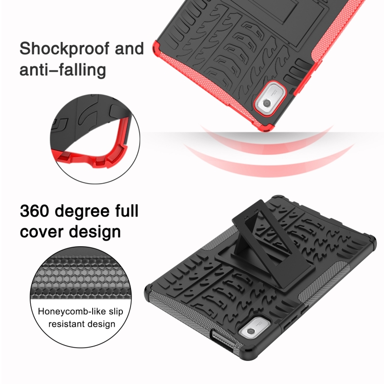 Achetez Pour Lenovo Tab M9 Tire Pattern Kickstand Case pc + Tpu
