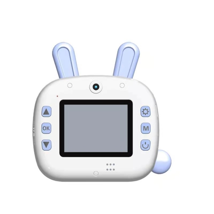 JJR/C V20 Cámara de impresión WiFi Polaroid para niños con pantalla HD de 2,4 pulgadas, estilo: conejo (azul) - 1