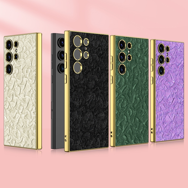 For Samsung Galaxy S23 Ultra 5G GKK Electroplating Fabric Phone Case(Green) For Samsung Galaxy S23 Ultra 5G GKK Electroplating Fabric Phone Case(Green)