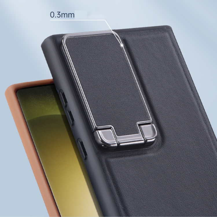 For Samsung Galaxy S23+ 5G Lens Flip Cover TPU+PU Phone Case(Brown) For Samsung Galaxy S23+ 5G Lens Flip Cover TPU+PU Phone Case(Brown)