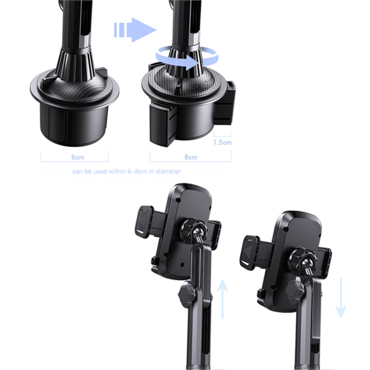 Yesido C195 Car Cup Holder Using Phone Bracket(Black) Yesido C195 Car Cup Holder Using Phone Bracket(Black)