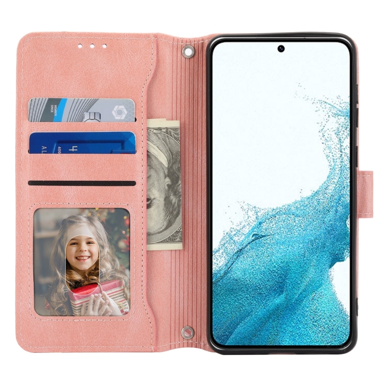 For Samsung Galaxy S23 5G Oil Skin Zipper Wallet Leather Phone Case(Pink) For Samsung Galaxy S23 5G Oil Skin Zipper Wallet Leather Phone Case(Pink)