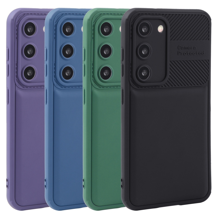 For Samsung Galaxy S23+ 5G Twill Texture TPU Shockproof Phone Case(Green)