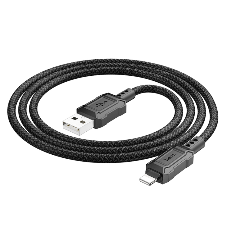 hoco X94 Leader 2.4A USB to 8 Pin Charging Data Dable, Length:1m(Black) hoco X94 Leader 2.4A USB to 8 Pin Charging Data Dable, Length:1m(Black)