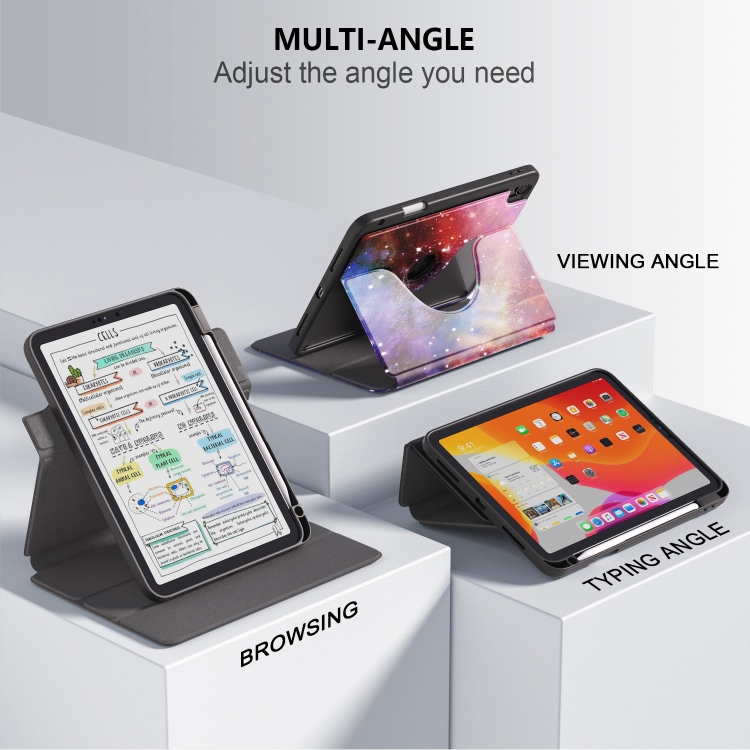 For iPad 10th Gen 10.9 2022 3-Fold Magnetic Painted Leather Smart Tablet Case(Milky Way) For iPad 10th Gen 10.9 2022 3-Fold Magnetic Painted Leather Smart Tablet Case(Milky Way)