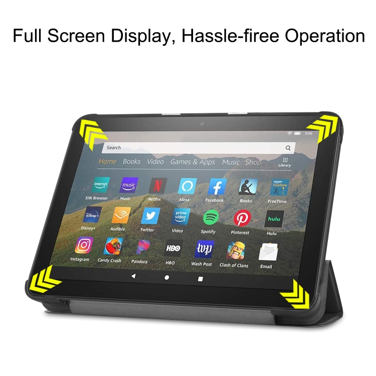  Accesorios para tablet Lenovo Tab P11 TB-J606F /Tab P11 5G,  funda de cuero inteligente con textura de custer tres plegables :  Electrónica