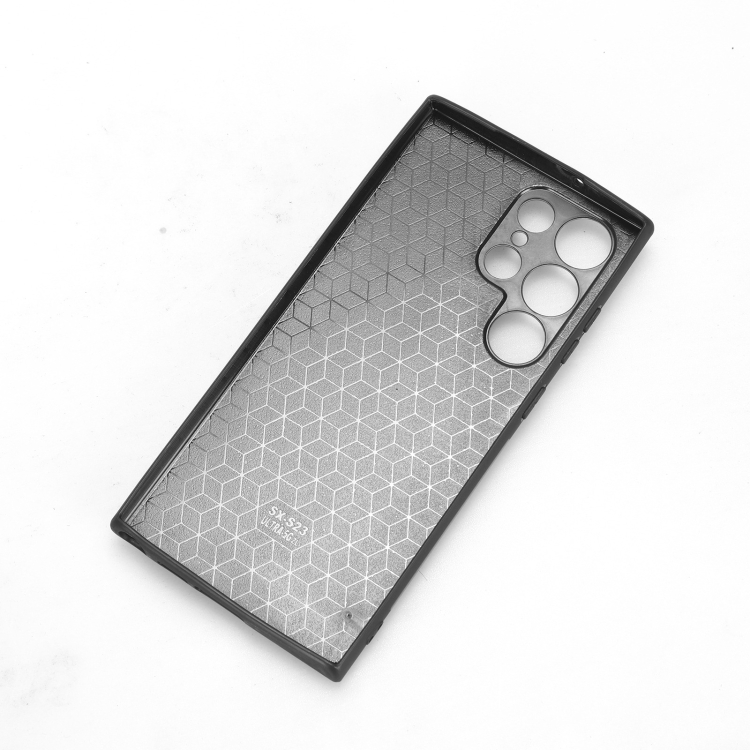 For Samsung Galaxy S23 Ultra 5G Wristband Leather Back Phone Case(Black)