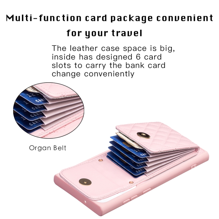 For Samsung Galaxy S23 Ultra 5G Vertical Wallet Rhombic Leather Phone Case(Pink) For Samsung Galaxy S23 Ultra 5G Vertical Wallet Rhombic Leather Phone Case(Pink)