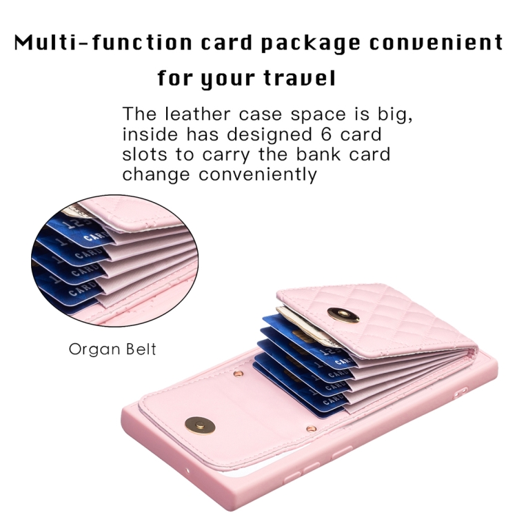For Samsung Galaxy S22 Ultra 5G Vertical Wallet Rhombic Leather Phone Case(Pink) For Samsung Galaxy S22 Ultra 5G Vertical Wallet Rhombic Leather Phone Case(Pink)