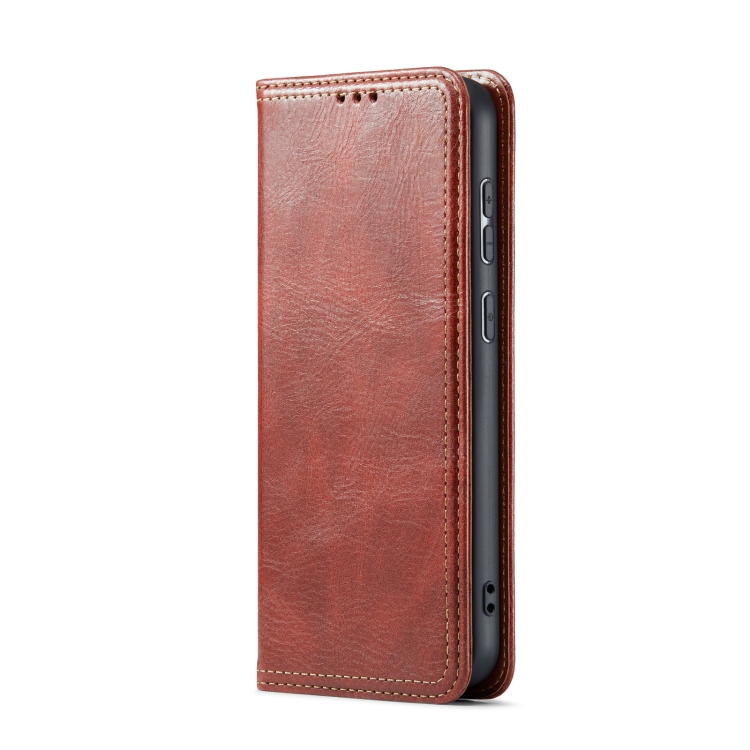 For Samsung Galaxy S23+ 5G FIERRE SHANN Vintage Bark Texture Wallet Leather Phone Case(Brown) For Samsung Galaxy S23+ 5G FIERRE SHANN Vintage Bark Texture Wallet Leather Phone Case(Brown)