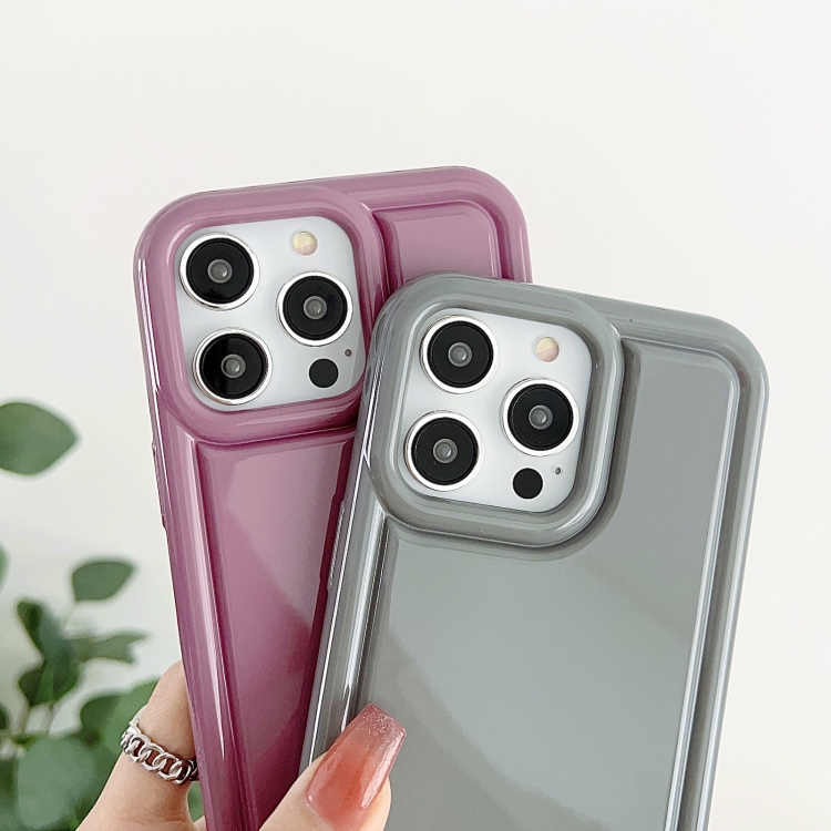 For iPhone 13 mini Car Painted Airbag TPU Phone Case(Purple)