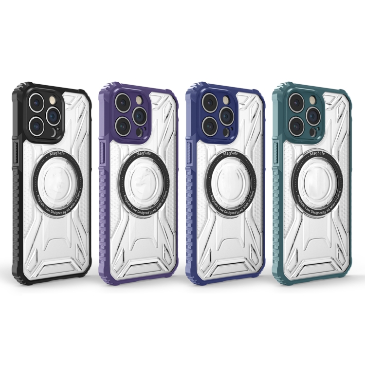 For iPhone 14 Plus Double-sided Non-slip PC+TPU Magsafe Magnetic Phone Case(Royal Blue) For iPhone 14 Plus Double-sided Non-slip PC+TPU Magsafe Magnetic Phone Case(Royal Blue)