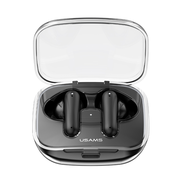 USAMS BE16 Ice Tray Series Transparent TWS In-Ear Wireless Bluetooth Earphone(Black) USAMS BE16 Ice Tray Series Transparent TWS In-Ear Wireless Bluetooth Earphone(Black)