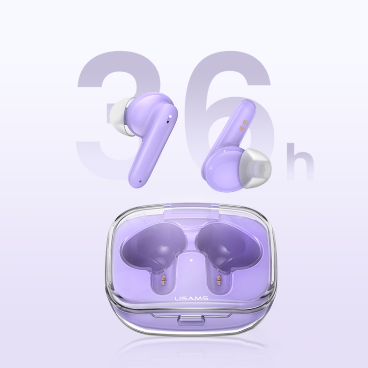 USAMS BE16 Ice Tray Series Transparent TWS In-Ear Wireless Bluetooth Earphone(Black) USAMS BE16 Ice Tray Series Transparent TWS In-Ear Wireless Bluetooth Earphone(Black)
