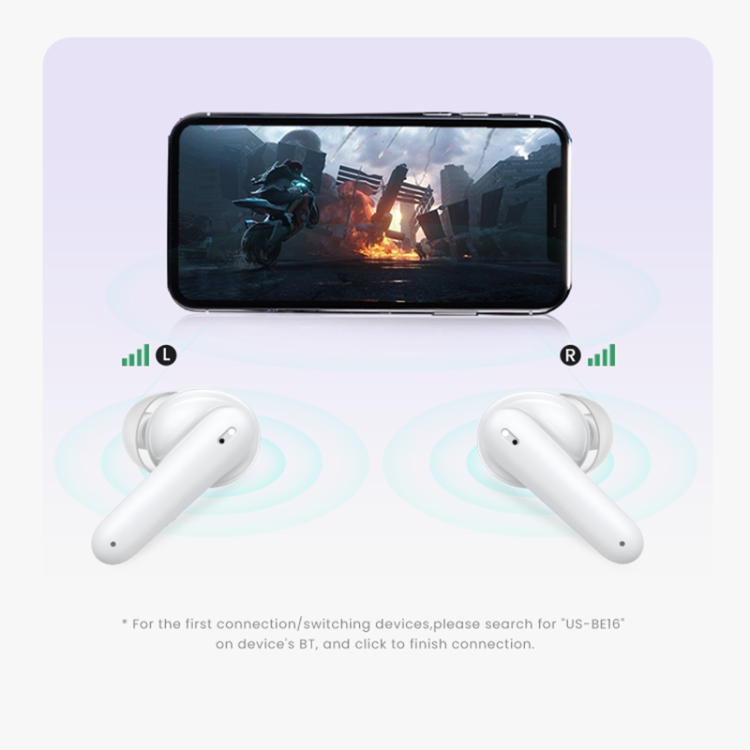 USAMS BE16 Ice Tray Series Transparent TWS In-Ear Wireless Bluetooth Earphone(Black) USAMS BE16 Ice Tray Series Transparent TWS In-Ear Wireless Bluetooth Earphone(Black)