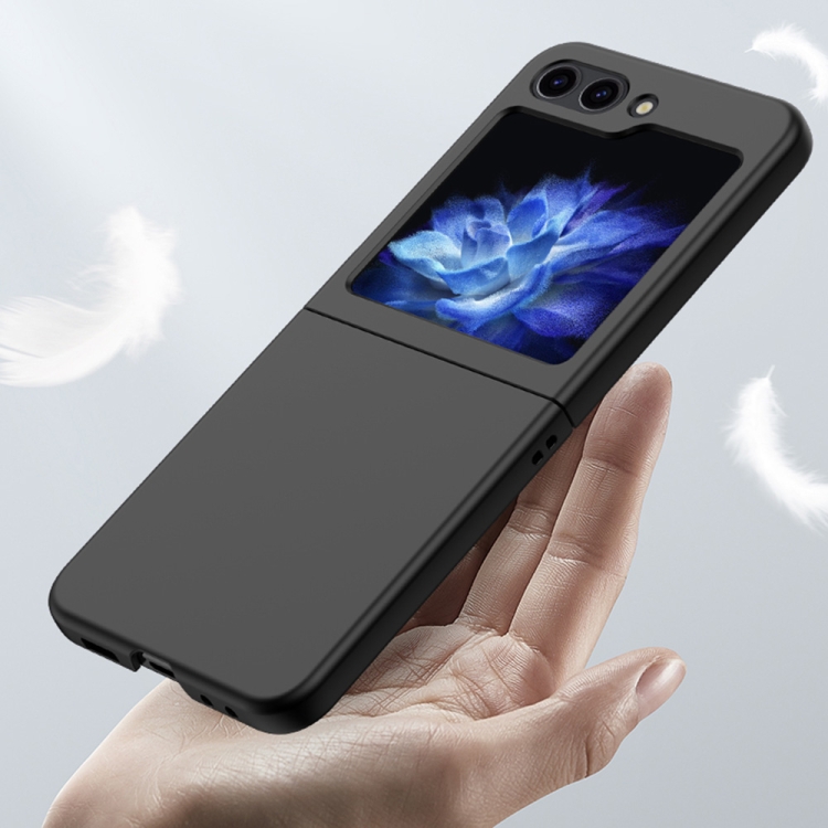 For Samsung Galaxy Z Flip5 Fuel Injection PC Skin Feel Phone Case(Black) For Samsung Galaxy Z Flip5 Fuel Injection PC Skin Feel Phone Case(Black)