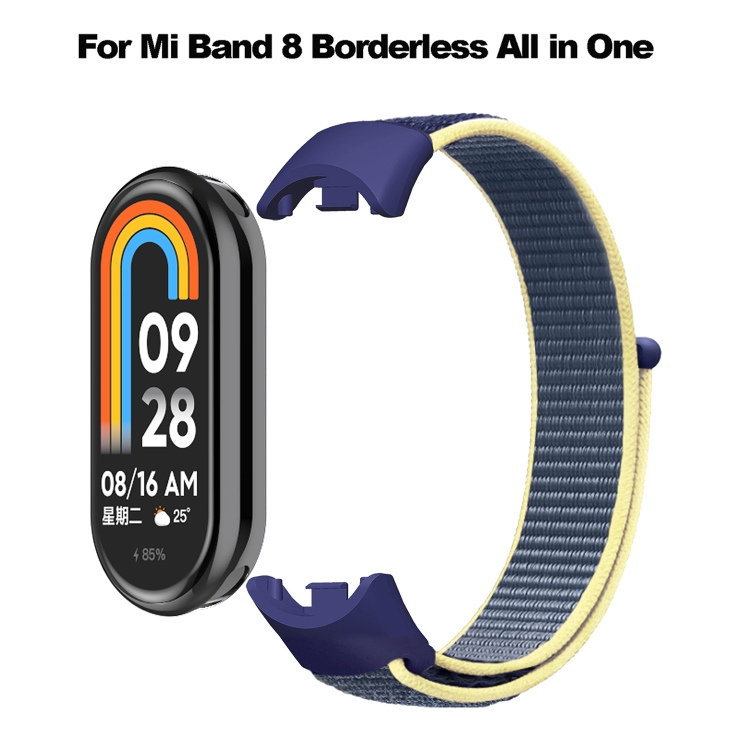 Para Xiaomi Mi Band 8 Loop Correa de reloj de repuesto de nylon (Blue Sea  Color)