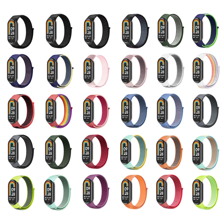Para Xiaomi Mi Band 8 Loop correa de reloj de repuesto de nailon