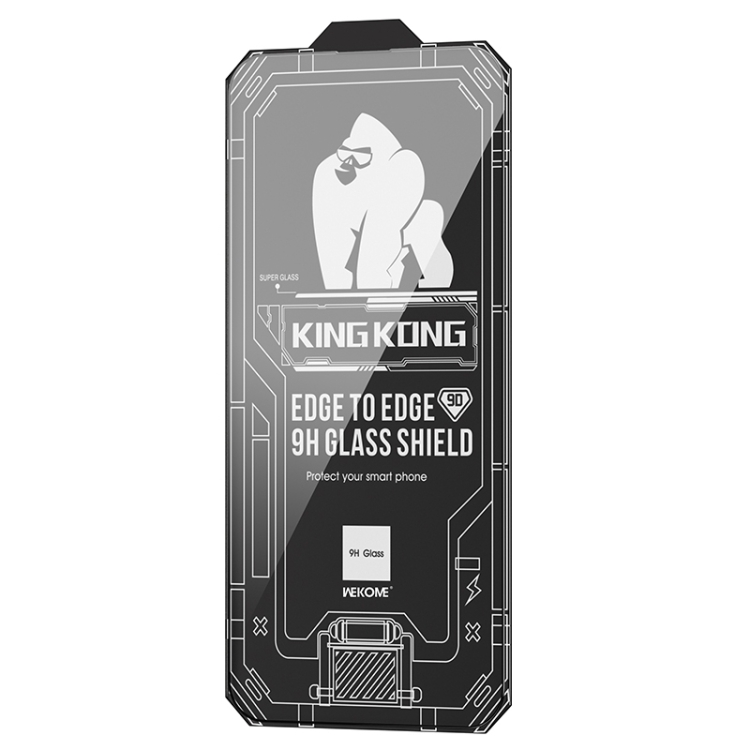 For iPhone 14 WK WTP-066 King Kong Vacha 9D Curved HD Tempered Glass Film(Black) For iPhone 14 WK WTP-066 King Kong Vacha 9D Curved HD Tempered Glass Film(Black)