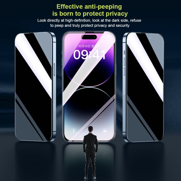For iPhone 14 WK WTP-067 King Kong Vacha 9D Curved Privacy Tempered Glass Film(Black) For iPhone 14 WK WTP-067 King Kong Vacha 9D Curved Privacy Tempered Glass Film(Black)