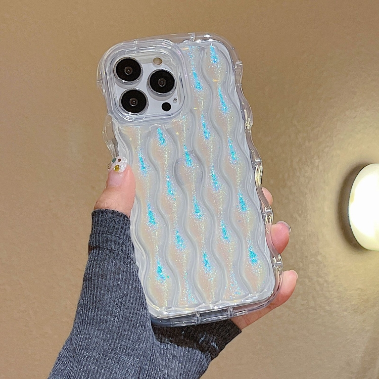 For iPhone 13 Pro Wavy Chameleon TPU Phone Case(Silver) For iPhone 13 Pro Wavy Chameleon TPU Phone Case(Silver)