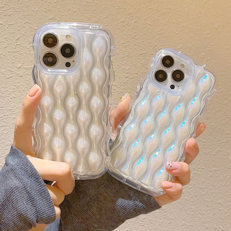 For iPhone 13 Pro Wavy Chameleon TPU Phone Case(Silver) For iPhone 13 Pro Wavy Chameleon TPU Phone Case(Silver)