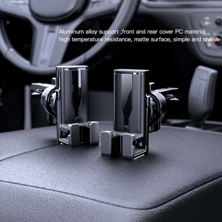Yesido C86 Foldable Air Outlet Gravity Car Phone Holder(Black) Yesido C86 Foldable Air Outlet Gravity Car Phone Holder(Black)