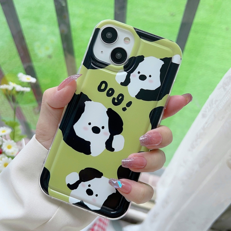 For iPhone 11 Pro Max Cute Dog Pattern Phone Case(Green) For iPhone 11 Pro Max Cute Dog Pattern Phone Case(Green)