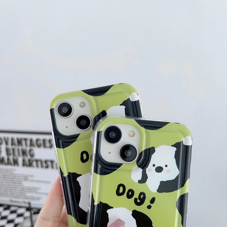 For iPhone 11 Pro Max Cute Dog Pattern Phone Case(Green) For iPhone 11 Pro Max Cute Dog Pattern Phone Case(Green)