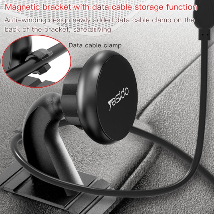 Yesido C91 Car Center Console Paste Magsafe Magnetic Phone Tablet Holder(Black) Yesido C91 Car Center Console Paste Magsafe Magnetic Phone Tablet Holder(Black)