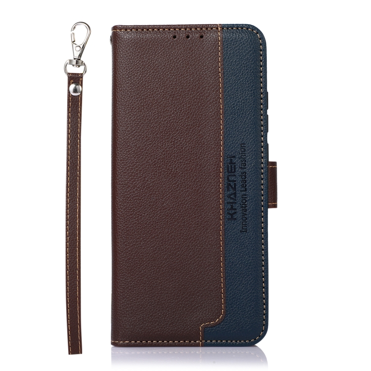 For Samsung Galaxy S24 Ultra 5G KHAZNEH Litchi Texture Leather RFID Phone Case(Brown) For Samsung Galaxy S24 Ultra 5G KHAZNEH Litchi Texture Leather RFID Phone Case(Brown)