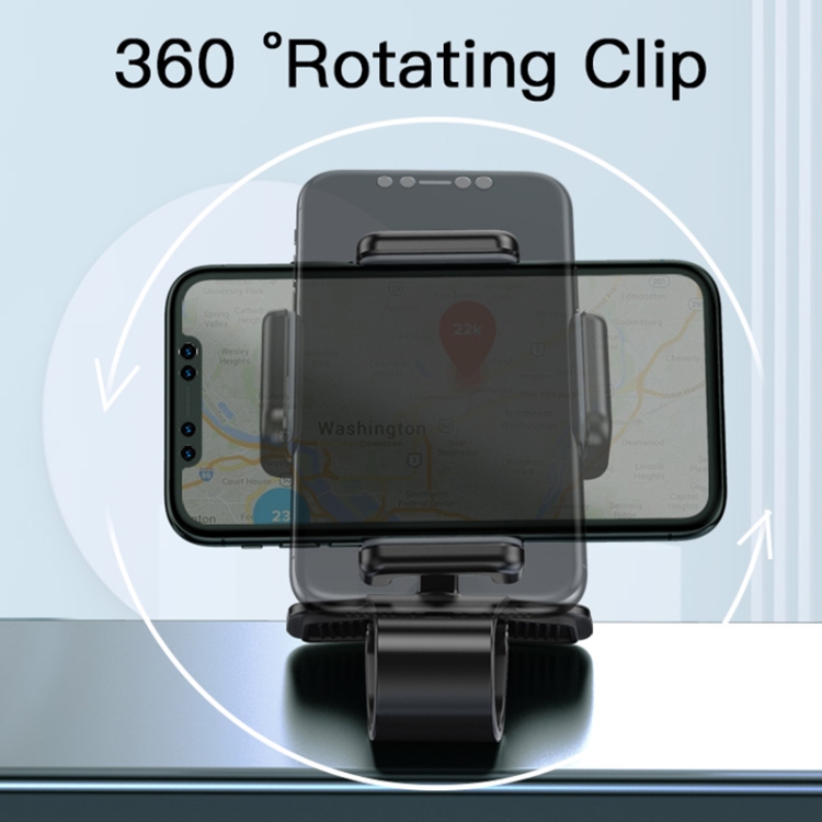 Yesido C103 Car Dashboard Snap-On Mobile Phone Navigation Holder(Black)