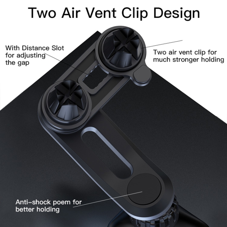 Yesido C106 Car Air Outlet Dual Clip Magsafe Magnetic Phone Navigation Holder(Black) Yesido C106 Car Air Outlet Dual Clip Magsafe Magnetic Phone Navigation Holder(Black)