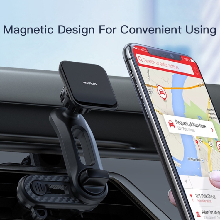 Yesido C106 Car Air Outlet Dual Clip Magsafe Magnetic Phone Navigation Holder(Black) Yesido C106 Car Air Outlet Dual Clip Magsafe Magnetic Phone Navigation Holder(Black)