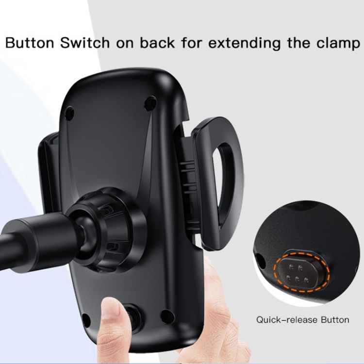 Yesido C108 360 Degree Rotation Car Windshield Suction Cup Phone Holder(Black) - 4